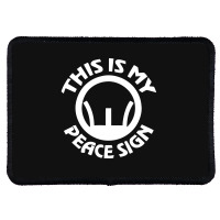 This Is My Peace Sign Rectangle Patch | Artistshot