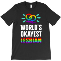 World's Okayest Lesbian T-shirt | Artistshot