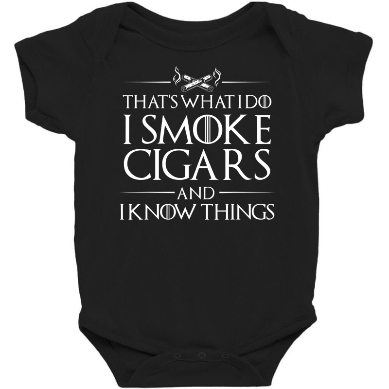 Smoke Cigars Smoker Shirt   Ideal Clever Class Men Gift T Shirt Baby Bodysuit by CUSER3772 | Artistshot