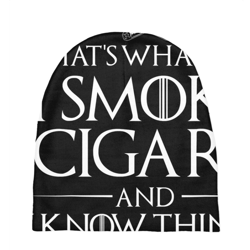 Smoke Cigars Smoker Shirt   Ideal Clever Class Men Gift T Shirt Baby Beanies by CUSER3772 | Artistshot