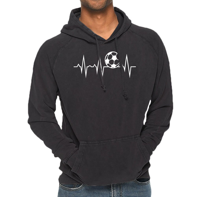 Soccer Heartbeat Pullover Hoodie Vintage Hoodie by CUSER3772 | Artistshot