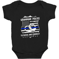 Funny English Teacher Grammar Police Funny Premium Baby Bodysuit | Artistshot