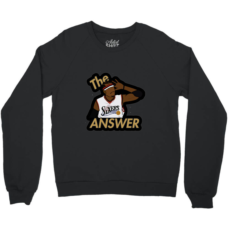 Sixers The Answer Crewneck Sweatshirt by saptawnt | Artistshot