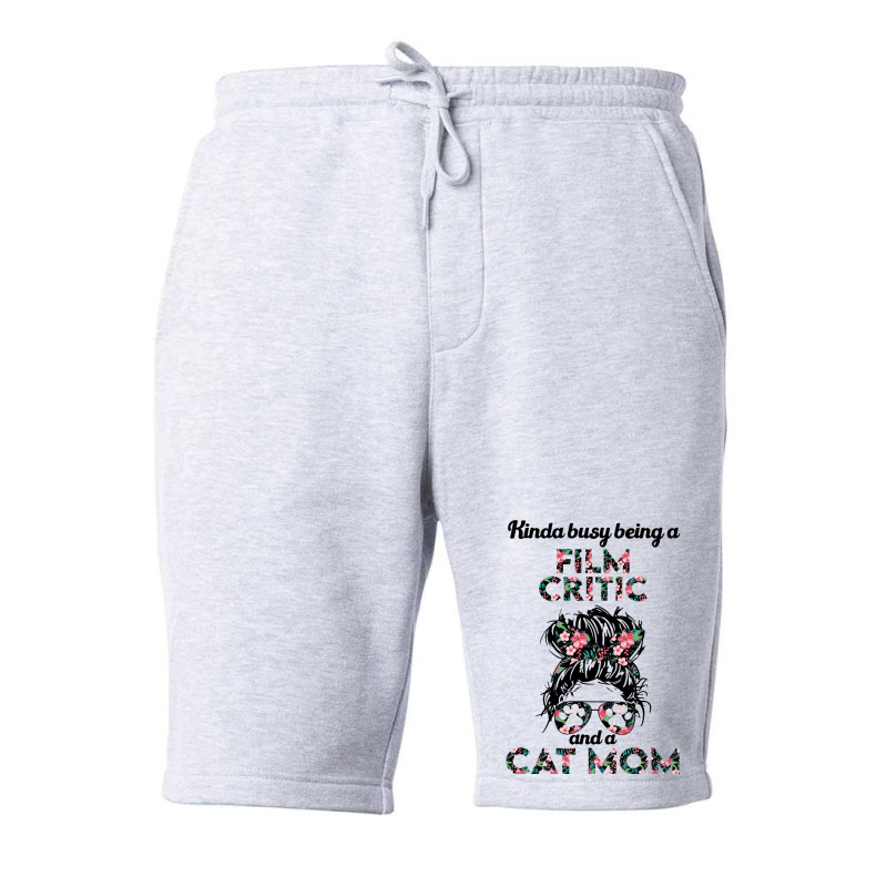 Film Critic And Cat Mom Gifts Classic  Summer 70s Fleece Short | Artistshot