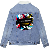 Film Director  Stars Girl Unisex Sherpa-lined Denim Jacket | Artistshot