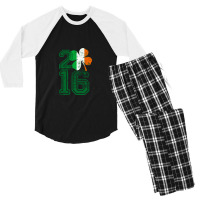 Year 2016 St Patrick's Day Men's 3/4 Sleeve Pajama Set | Artistshot