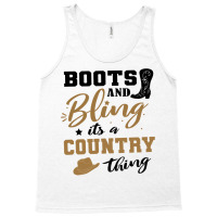 Boots Bling Its A Country Thing Cowgirl Classic Tshirt Vintage Tank Top | Artistshot