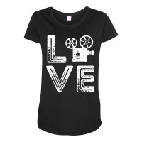 Filmmaker Camera Love Film Producer Cameraman Cinema Lover Classic Cut Maternity Scoop Neck T-shirt | Artistshot