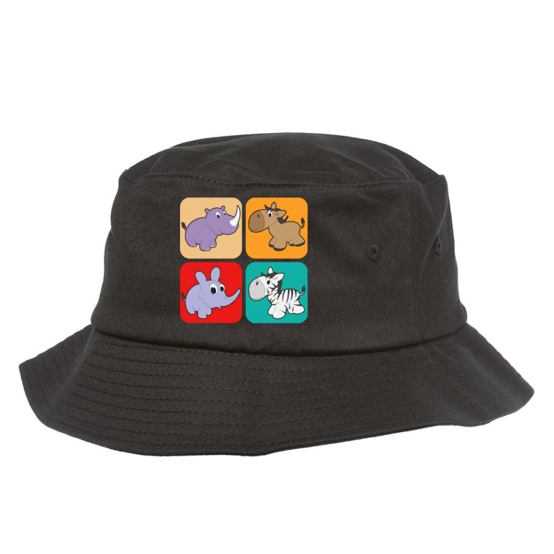 Animal  Little Animals Kids Toddler Animal Bucket Hat by sandaldaun | Artistshot