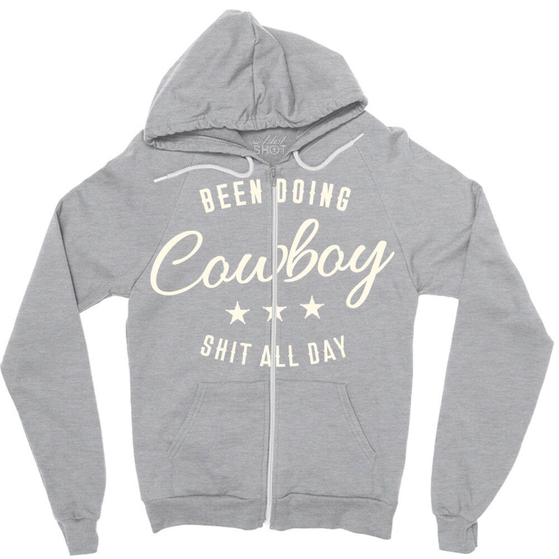 Been Doing Cowboy Shit Bull Riding Rodeo Gift Classic Tshirt Zipper Hoodie | Artistshot