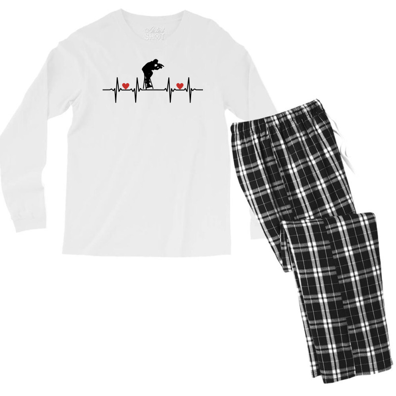 Filming Films Director Actor Actress Spectator Cinema Television Strea Men's Long Sleeve Pajama Set | Artistshot