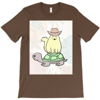 Cowboy Cat Turtle Classic Tshirt Blue T-shirt | Artistshot