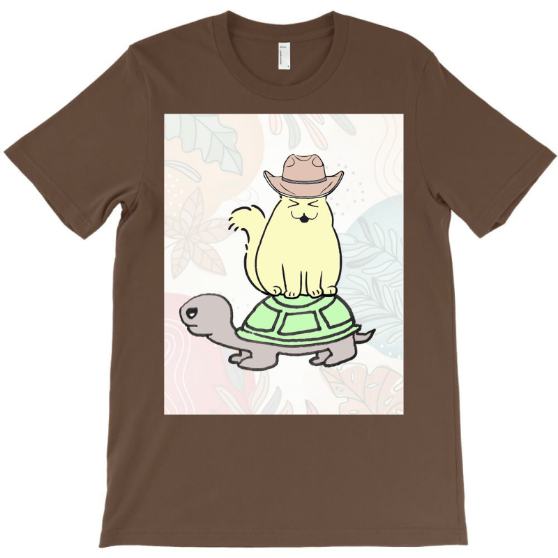 Cowboy Cat Turtle Classic Tshirt Blue T-shirt | Artistshot