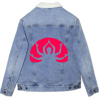 Yoga Sunset Unisex Sherpa-lined Denim Jacket | Artistshot