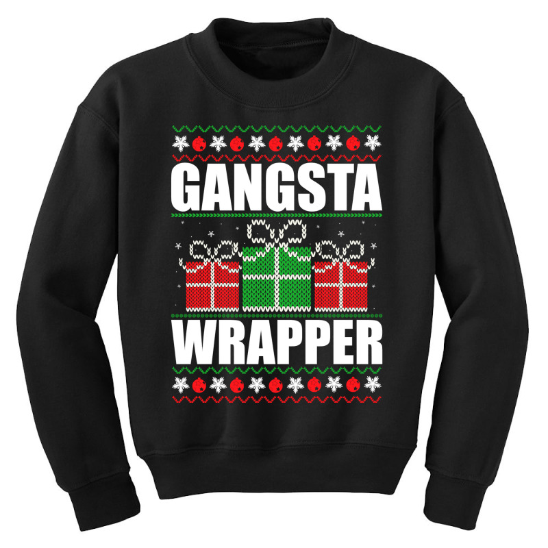 Gangsta Wrapper Pullover Hoodie Youth Sweatshirt | Artistshot