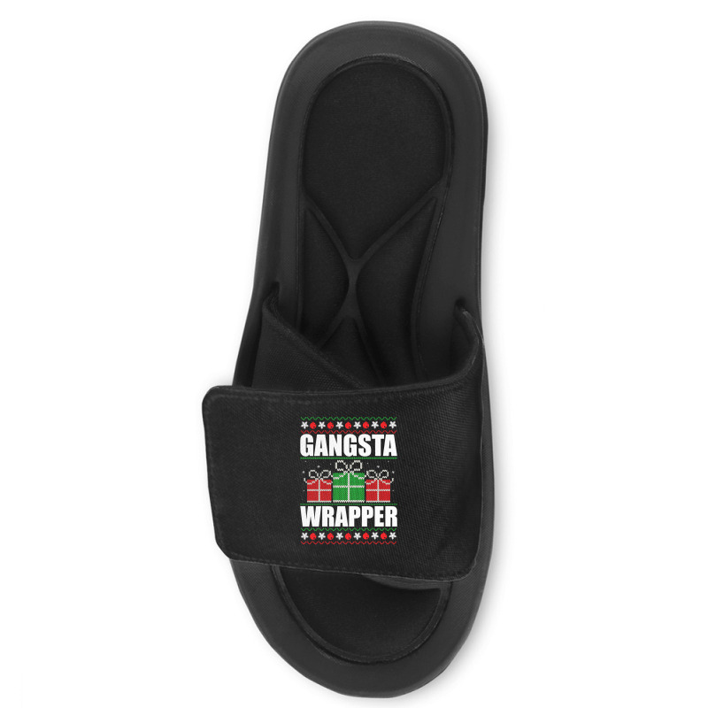 Gangsta Wrapper Pullover Hoodie Slide Sandal | Artistshot