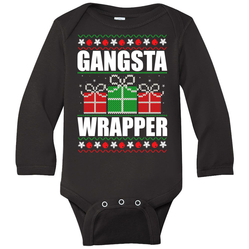 Gangsta Wrapper Pullover Hoodie Long Sleeve Baby Bodysuit | Artistshot