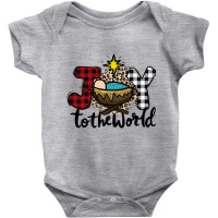 Joy To The World Nativity Christmas Baby Jesus Love Long Sleeve T Shir Baby Bodysuit | Artistshot