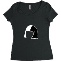 Black And White Hair Women's Triblend Scoop T-shirt | Artistshot