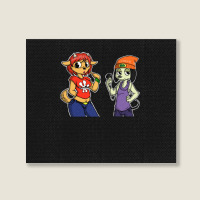 Parappa The Rapper Rap 1 Landscape Canvas Print | Artistshot