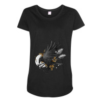 Day Gifts Eat Crow Halloween Makeup Sleep Cute Graphic Gift Maternity Scoop Neck T-shirt | Artistshot