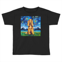 Cocker Spaniel T  Shirt Golden Cocker Spaniel Night T  Shirt Toddler T-shirt | Artistshot