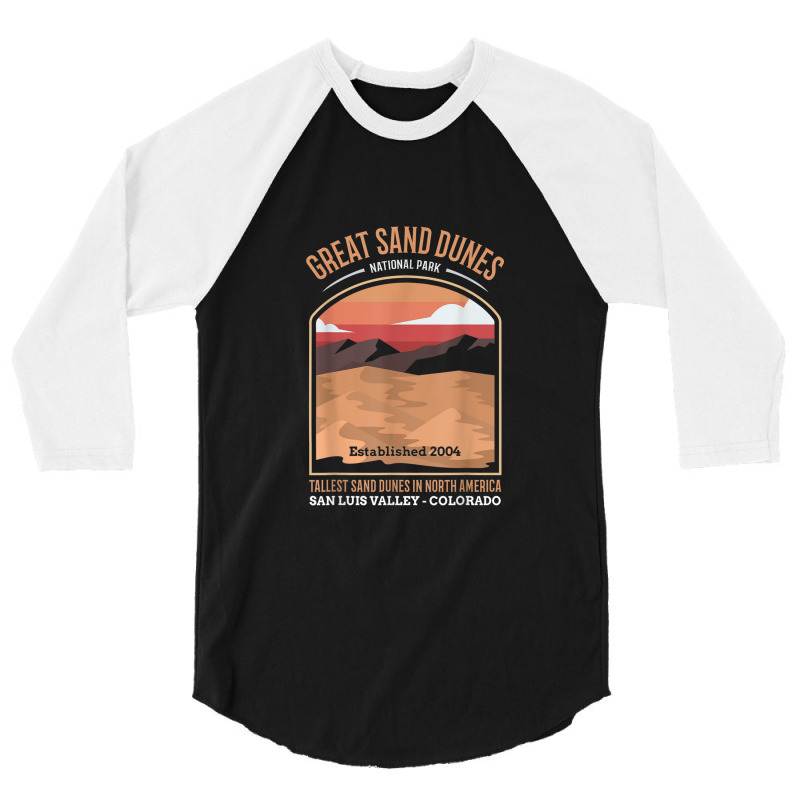 Great Sand Dunes National Park Us Vintage 3/4 Sleeve Shirt | Artistshot