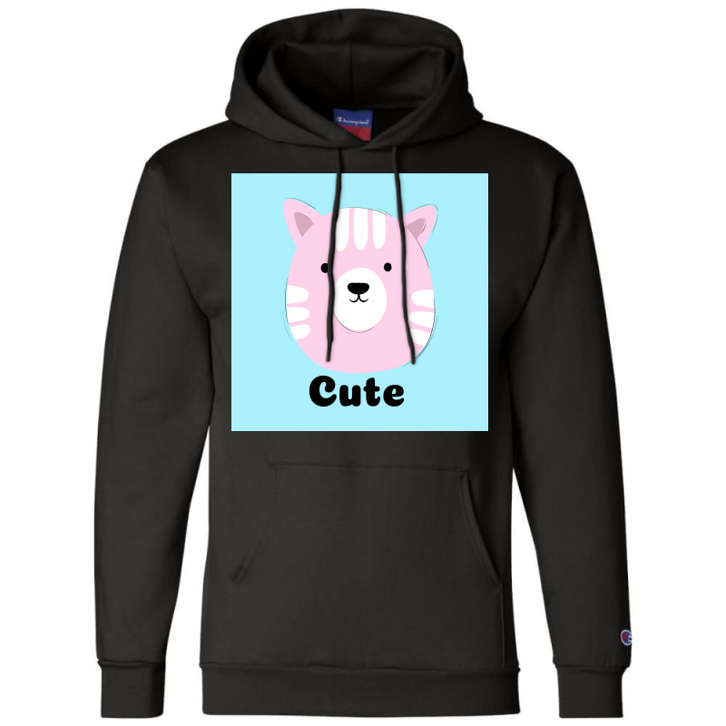 Cat Loving Meow Poster Humor Champion Hoodie | Artistshot