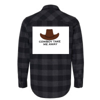 Cowboy Take Me Away Active Tshirt Blue Flannel Shirt | Artistshot