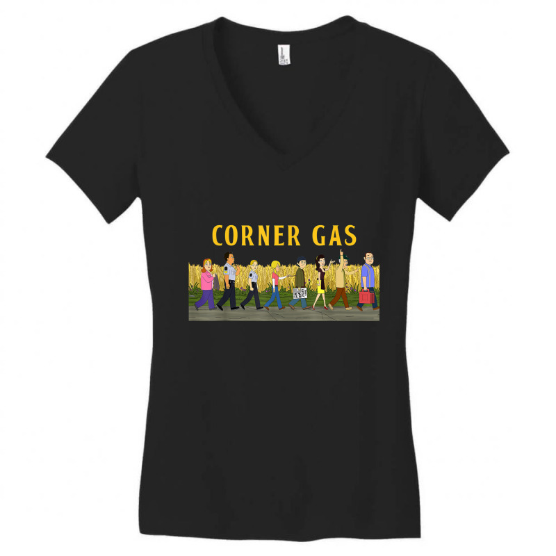 Corner Gas Dog River Road Women's V-Neck T-Shirt by ChristinaMarieCavanaugh | Artistshot