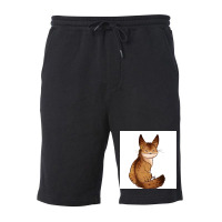 Cat Poster Retro Fleece Short | Artistshot