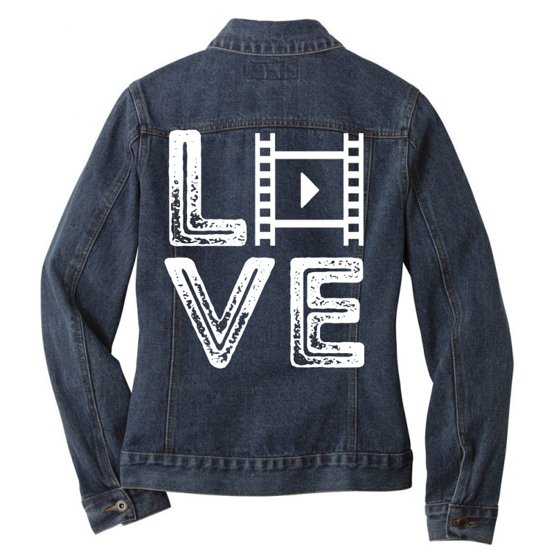 Filmmaker Love Film Producer Film Director Cameraman Classic  Gift Yel Ladies Denim Jacket by nikebakonnuj | Artistshot