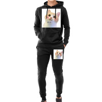 Cat Sayes Hey Poster Travel Hoodie & Jogger Set | Artistshot