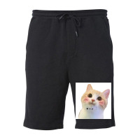 Cat Sayes Hey Poster Travel Fleece Short | Artistshot