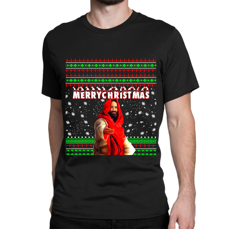 Christian Merry Christmas Funny Jesus Nativity 262 Bibble Jesus Classic T-shirt by AURRADILLARD | Artistshot