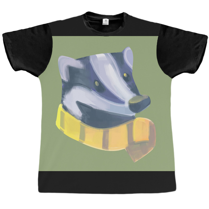 Badger Honey Badger With Scarf Eyesasdaggers Poster Graphic T-shirt by caylumjenrri3 | Artistshot