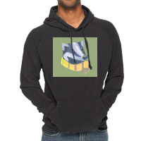 Badger Honey Badger With Scarf Eyesasdaggers Poster Vintage Hoodie | Artistshot