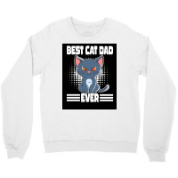 Best Cat Dad Ever Poster Aesthetic Crewneck Sweatshirt | Artistshot