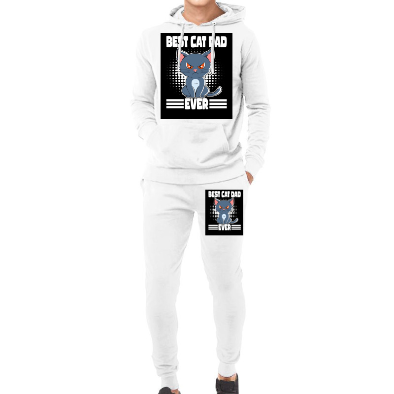 Best Cat Dad Ever Poster Aesthetic Hoodie & Jogger set by caylumjenrri3 | Artistshot