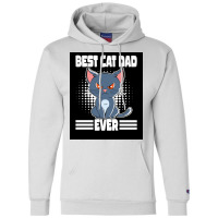 Best Cat Dad Ever Poster Aesthetic Champion Hoodie | Artistshot