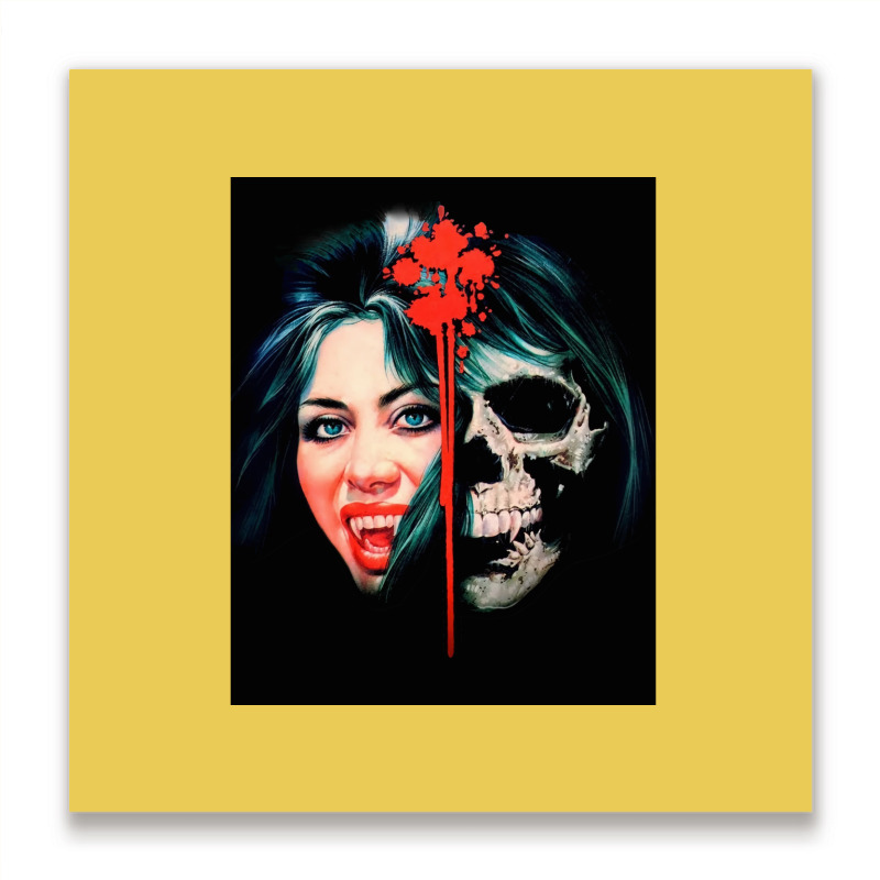 Franco  La Comtesse Noire (female Vampire) Graphic Music Stars Metal Print Square | Artistshot