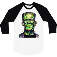 Frankenstein Classic Trending Funny 3/4 Sleeve Shirt | Artistshot