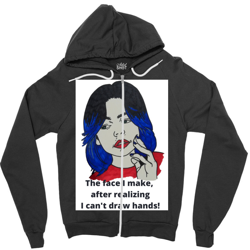 A Meme Poster Red Zipper Hoodie by dergiakcjaj | Artistshot