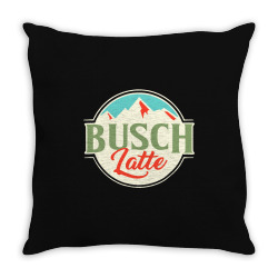 vintage busch light busch latte Throw Pillow | Artistshot