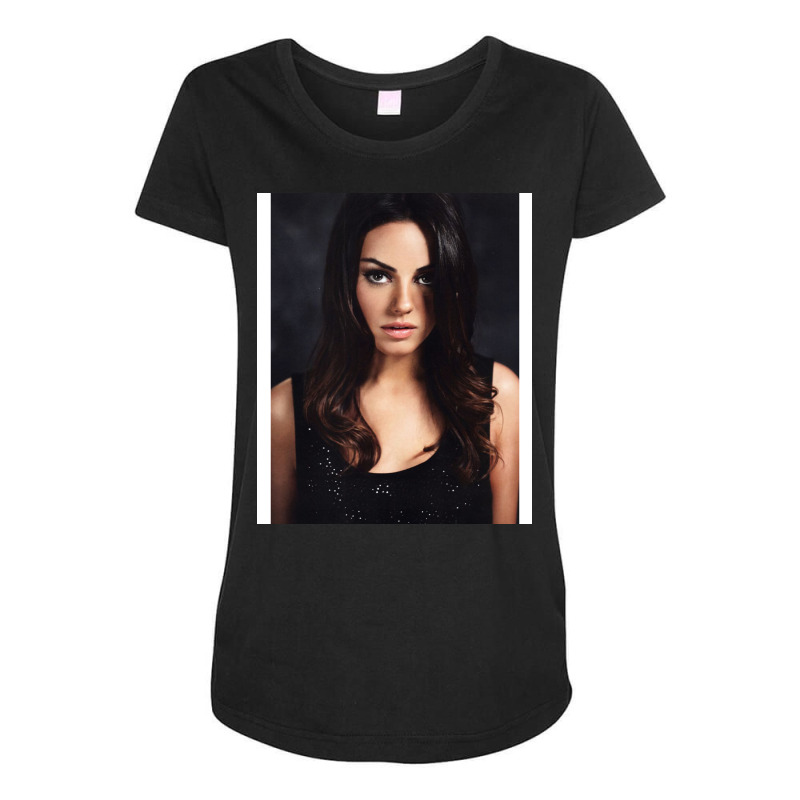 Mila Kunis   Album 1 Maternity Scoop Neck T-shirt by feuteujulmyx | Artistshot