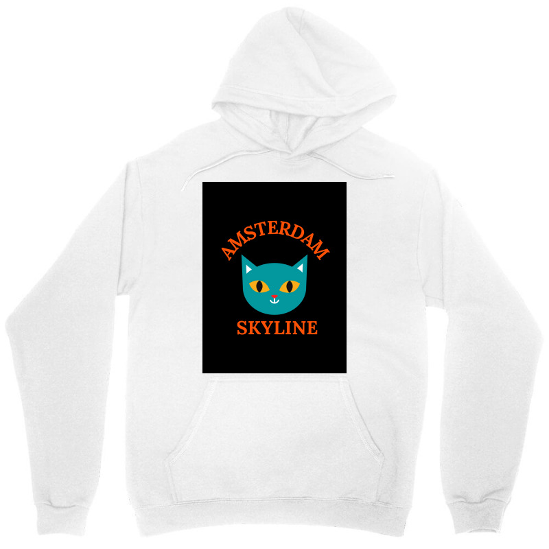 Amsterdam Skyline Cat Poster Tumblr Unisex Hoodie by yojangurongp | Artistshot