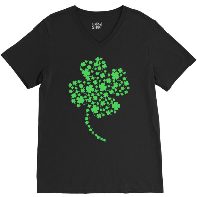 St Patricks Day T  Shirt Green Clover Leaf Irish Best Gift On St Patri V-neck Tee Designed By Skye33508