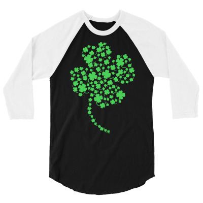 St Patricks Day T  Shirt Green Clover Leaf Irish Best Gift On St Patri 3/4 Sleeve Shirt Designed By Skye33508