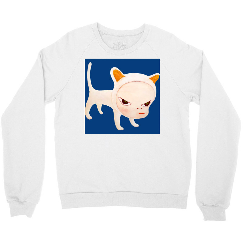 Angry Cat So Scary Vintage Poster Cool Crewneck Sweatshirt | Artistshot