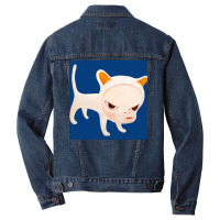 Angry Cat So Scary Vintage Poster Cool Men Denim Jacket | Artistshot